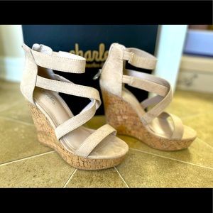 Charles by Charles David ALEXA Nude wedges Sz 6.5